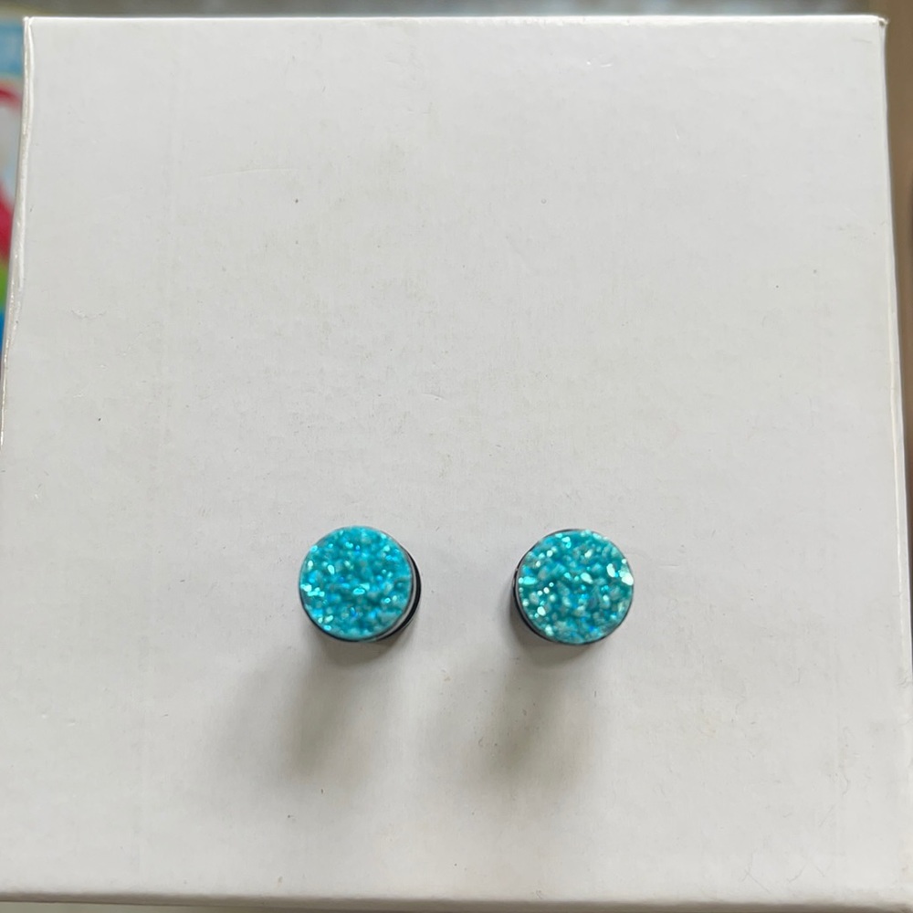 Sparkle druzy earrings NEW